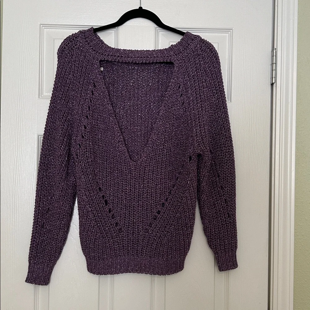 Ba&sh Lady Pullover in Grape Violet